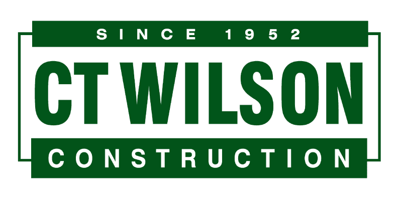 CT Wilson Construction Logo in green color