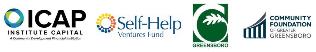 Institute Capital, Self Help Ventures Fund, City of Greensboro, Community Foundation of Greater Greensboro logos