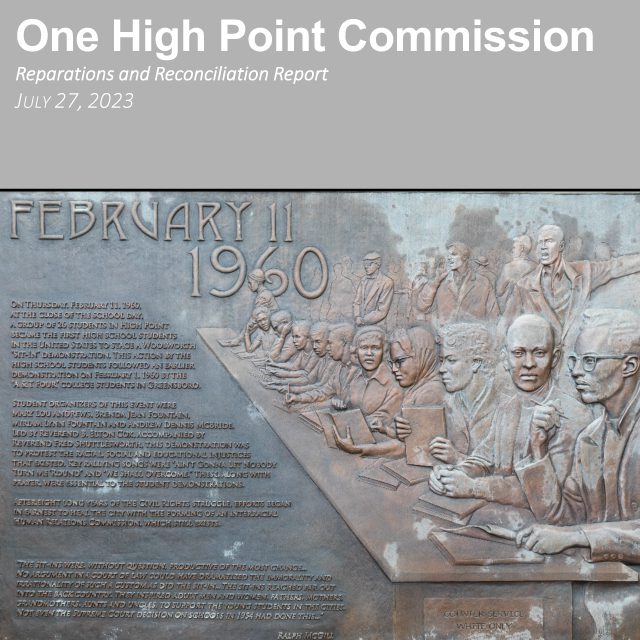 One High Point Commission Reparations & Reconciliation Report 2023