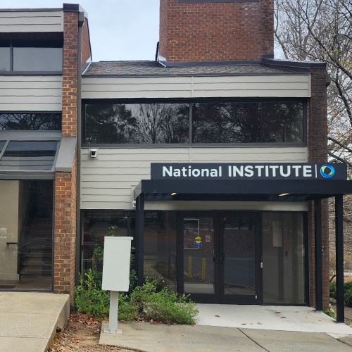 Raleigh North office building exterior entrance